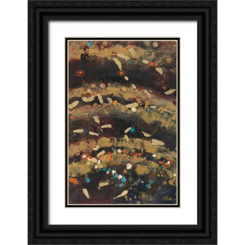 Summer Embers II Black Ornate Wood Framed Art Print with Double Matting by Hristova, Albena
