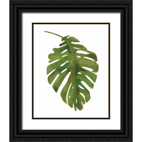 Tropical Palm I Black Ornate Wood Framed Art Print with Double Matting by Wild Apple Portfolio