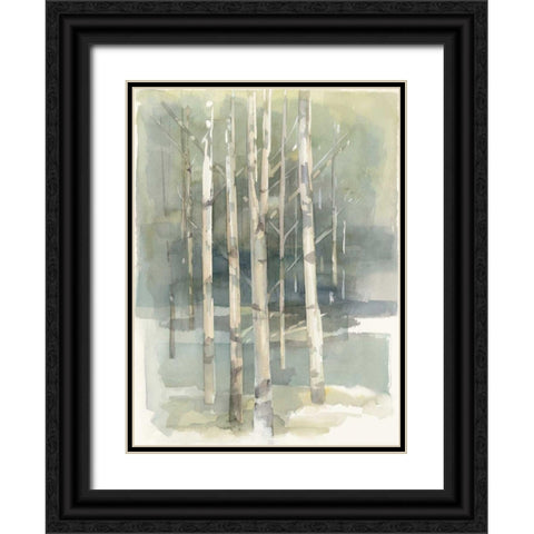 Birch Grove I Black Ornate Wood Framed Art Print with Double Matting by Tillmon, Avery