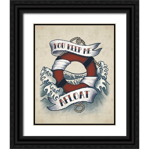 Sailor Wisdom I Black Ornate Wood Framed Art Print with Double Matting by Penner, Janelle