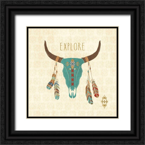 Southwest at Heart II Black Ornate Wood Framed Art Print with Double Matting by Charron, Veronique