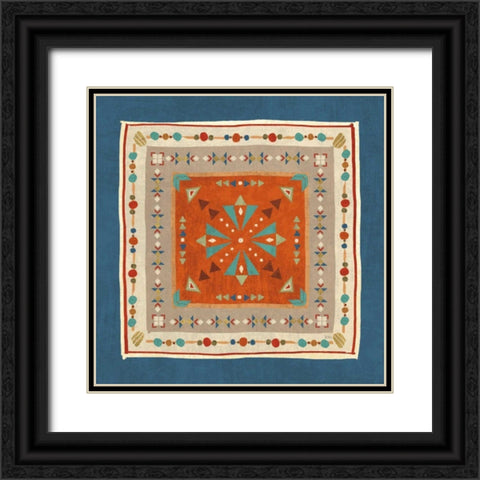Southwest at Heart Tile V Black Ornate Wood Framed Art Print with Double Matting by Charron, Veronique