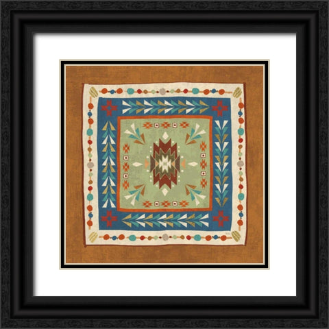 Southwest at Heart Tile VIII Black Ornate Wood Framed Art Print with Double Matting by Charron, Veronique
