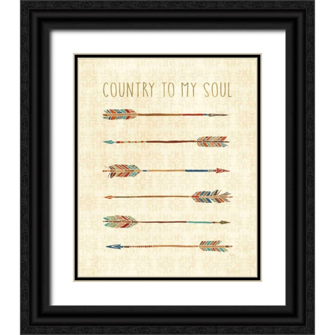 Southwest at Heart V Black Ornate Wood Framed Art Print with Double Matting by Charron, Veronique