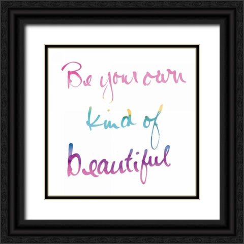 Miami Beautiful White Sq Black Ornate Wood Framed Art Print with Double Matting by Schick, Mike