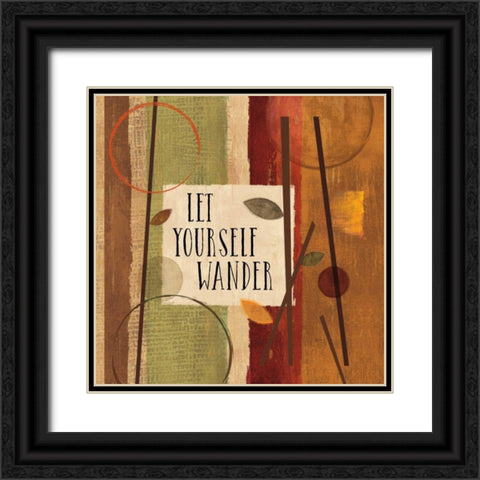 Modern Forest Quotes II Black Ornate Wood Framed Art Print with Double Matting by Charron, Veronique