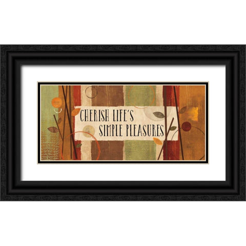 Modern Forest Quotes III Black Ornate Wood Framed Art Print with Double Matting by Charron, Veronique