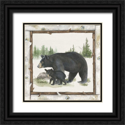 Family Cabin IV Black Ornate Wood Framed Art Print with Double Matting by Grove, Beth