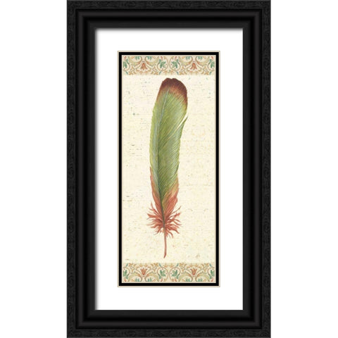 Feather Tales VI Black Ornate Wood Framed Art Print with Double Matting by Brissonnet, Daphne