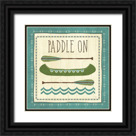 Lake Retreat I Black Ornate Wood Framed Art Print with Double Matting by Charron, Veronique