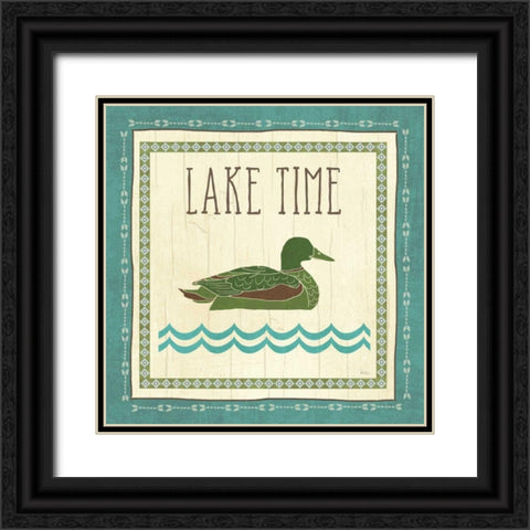 Lake Retreat II Black Ornate Wood Framed Art Print with Double Matting by Charron, Veronique