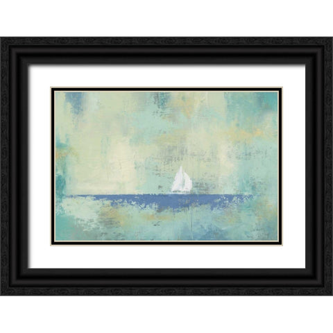 Sailboat Dream Black Ornate Wood Framed Art Print with Double Matting by Wiens, James