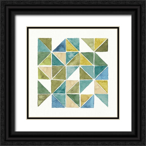 My Greenhouse Geo II Black Ornate Wood Framed Art Print with Double Matting by Audit, Lisa