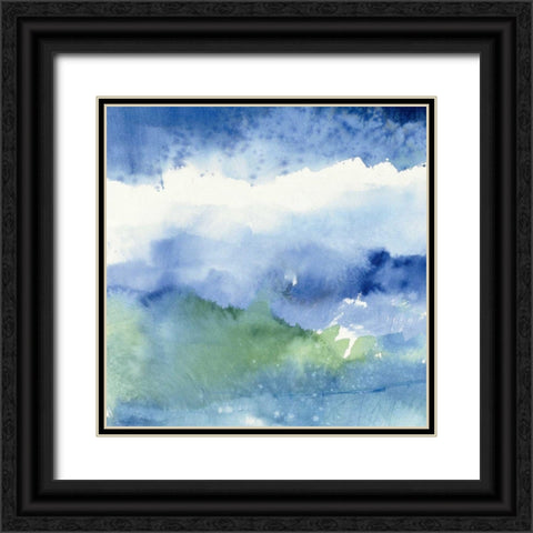 Midnight at the Lake III Black Ornate Wood Framed Art Print with Double Matting by Schick, Mike