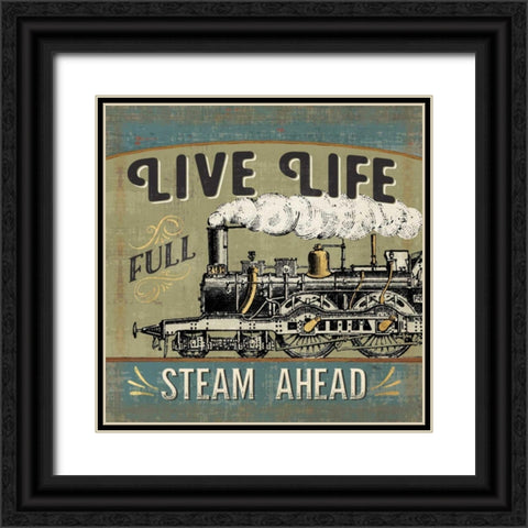 A Great Journey XII Black Ornate Wood Framed Art Print with Double Matting by Pela Studio