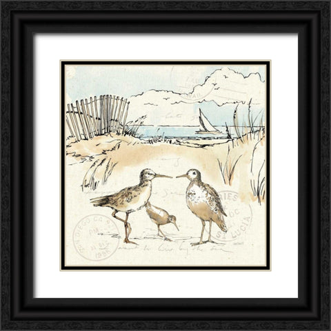 Coastal Breeze XI Black Ornate Wood Framed Art Print with Double Matting by Tavoletti, Anne