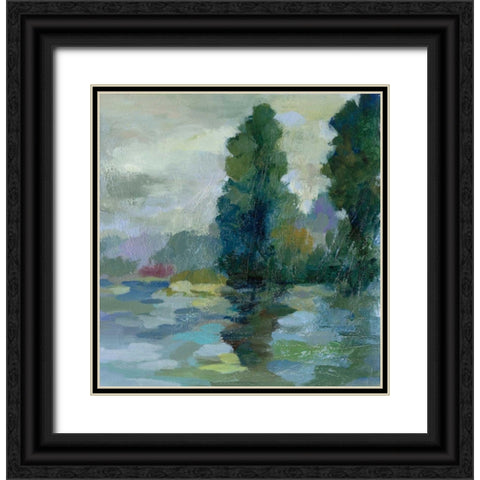 Sunrise at the Lake II Black Ornate Wood Framed Art Print with Double Matting by Vassileva, Silvia