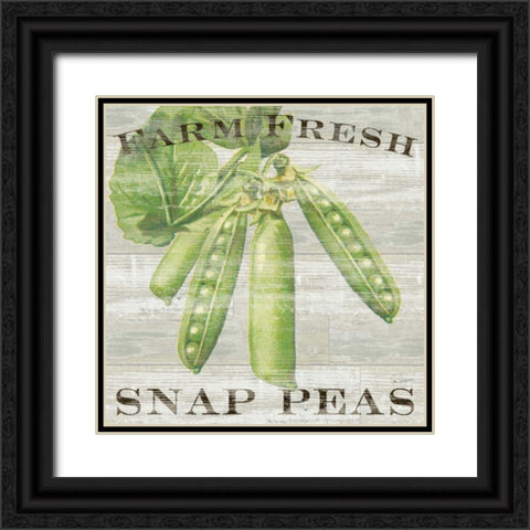 Farm Fresh Peas Black Ornate Wood Framed Art Print with Double Matting by Schlabach, Sue