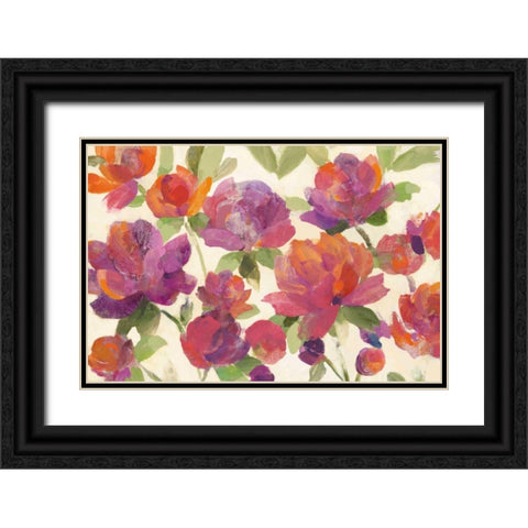 Garden Delight III Black Ornate Wood Framed Art Print with Double Matting by Hristova, Albena