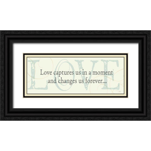 Love Captures Us Black Ornate Wood Framed Art Print with Double Matting by Pela