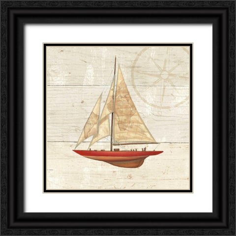 Nautique II Black Ornate Wood Framed Art Print with Double Matting by Wiens, James