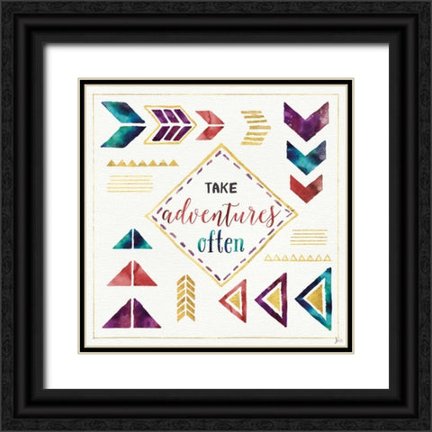 Lost in Words VI Black Ornate Wood Framed Art Print with Double Matting by Aiken, Jess