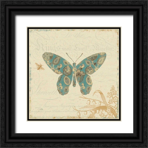 Natures Pattern II Black Ornate Wood Framed Art Print with Double Matting by Pela