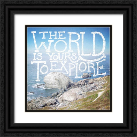 Coastal Adventures IV Black Ornate Wood Framed Art Print with Double Matting by Marshall, Laura