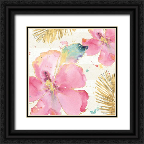Flamingo Fever VIII Black Ornate Wood Framed Art Print with Double Matting by Tavoletti, Anne