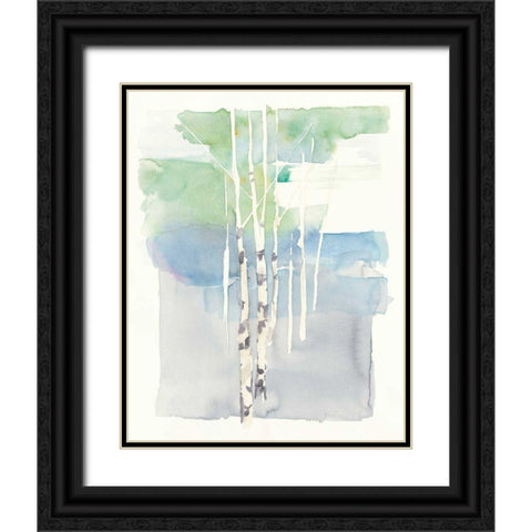 Aspens I Black Ornate Wood Framed Art Print with Double Matting by Tillmon, Avery