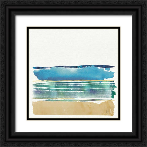 By the Sea I no Words Black Ornate Wood Framed Art Print with Double Matting by Aiken, Jess