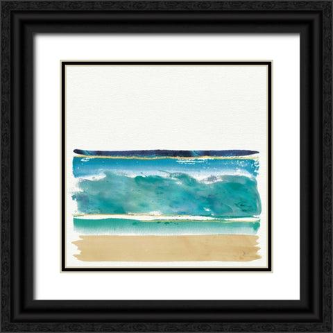 By the Sea II no Words Black Ornate Wood Framed Art Print with Double Matting by Aiken, Jess