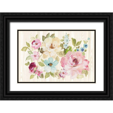 Driftwood Garden X Black Ornate Wood Framed Art Print with Double Matting by Wild Apple Portfolio