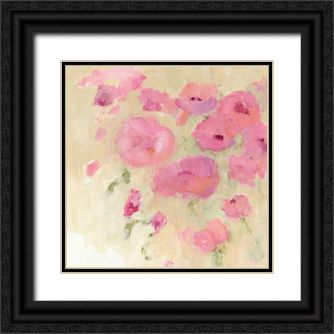 Floral Watercolor Crop Black Ornate Wood Framed Art Print with Double Matting by Tillmon, Avery