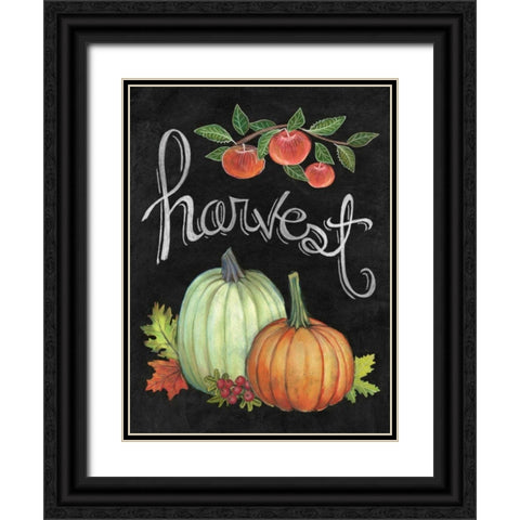 Autumn Harvest IV Black Ornate Wood Framed Art Print with Double Matting by Urban, Mary