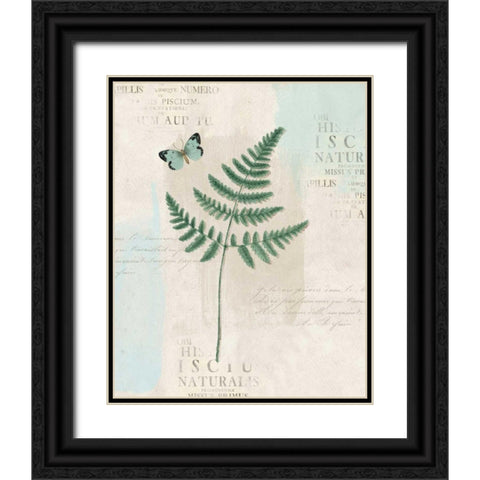 En Bleu VIII Black Ornate Wood Framed Art Print with Double Matting by Pertiet, Katie