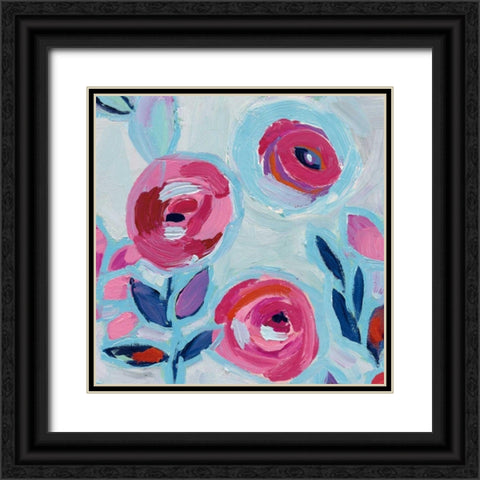 Wall Flower III Black Ornate Wood Framed Art Print with Double Matting by Wild Apple Portfolio