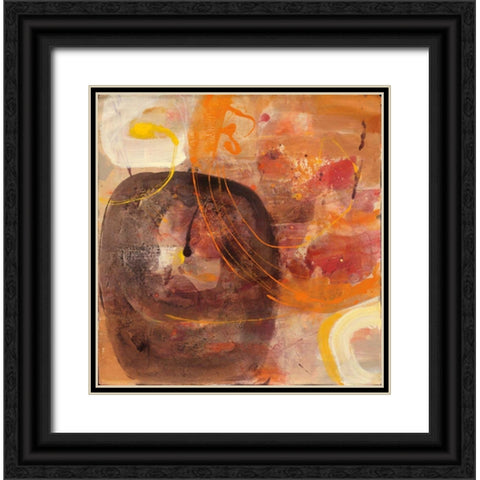 All Shook Up I Black Ornate Wood Framed Art Print with Double Matting by Hristova, Albena