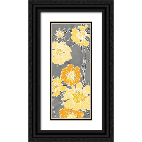 Cloisonne Beauty I Gray Black Ornate Wood Framed Art Print with Double Matting by Novak, Shirley