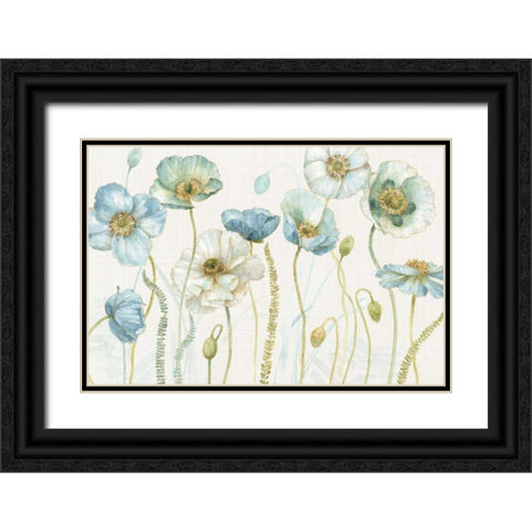 My Greenhouse Flowers I on Linen Cream Black Ornate Wood Framed Art Print with Double Matting by Audit, Lisa