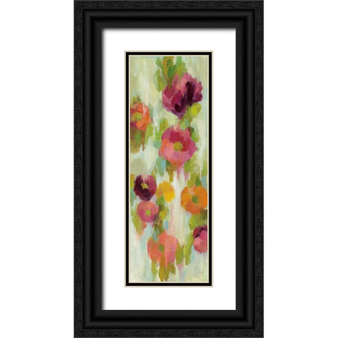 Coral and Emerald Garden III Black Ornate Wood Framed Art Print with Double Matting by Vassileva, Silvia