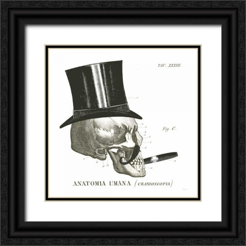 Dandy Bones III Black Ornate Wood Framed Art Print with Double Matting by Schlabach, Sue