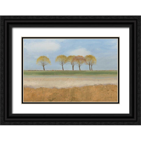 Landscape Horizon  Black Ornate Wood Framed Art Print with Double Matting by Wiens, James