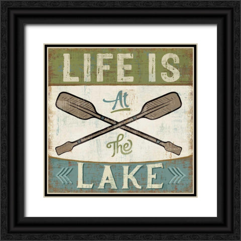 By the Lake I Black Ornate Wood Framed Art Print with Double Matting by Pela Studio