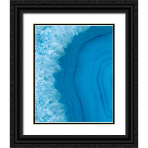 Agate Geode I Black Ornate Wood Framed Art Print with Double Matting by Wild Apple Portfolio