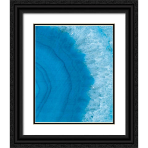 Agate Geode II Black Ornate Wood Framed Art Print with Double Matting by Wild Apple Portfolio