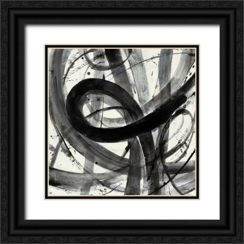 Roller Coaster I on White  Black Ornate Wood Framed Art Print with Double Matting by Hristova, Albena