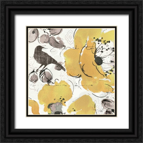 Watercolorful III Black Ornate Wood Framed Art Print with Double Matting by Pela Studio