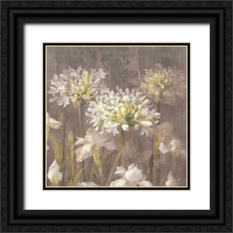 Spring Blossoms Neutral IV Black Ornate Wood Framed Art Print with Double Matting by Nai, Danhui