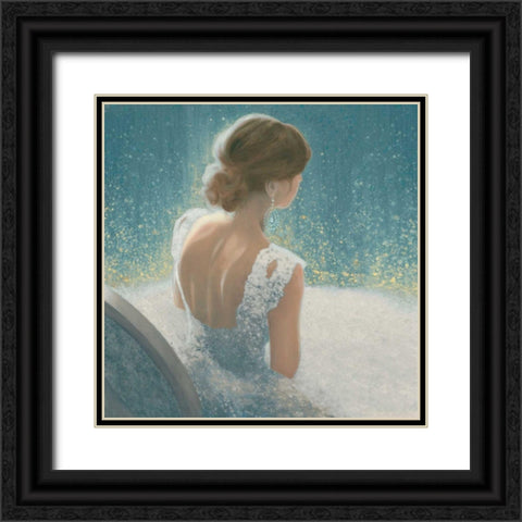 Before the Opera Blue Black Ornate Wood Framed Art Print with Double Matting by Wiens, James